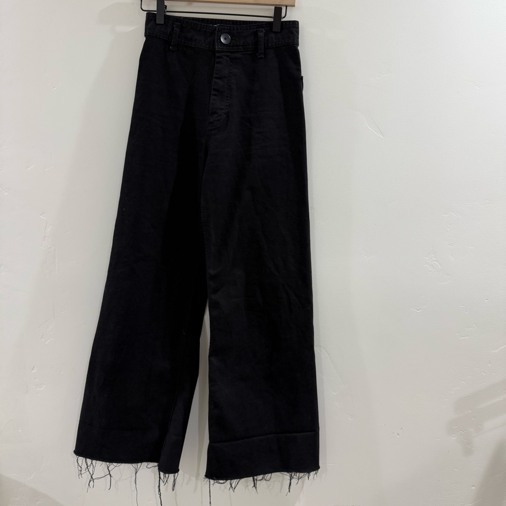 ZARA BLACK THE MARINE STRAIGHT JEANS - Picture 10 of 12